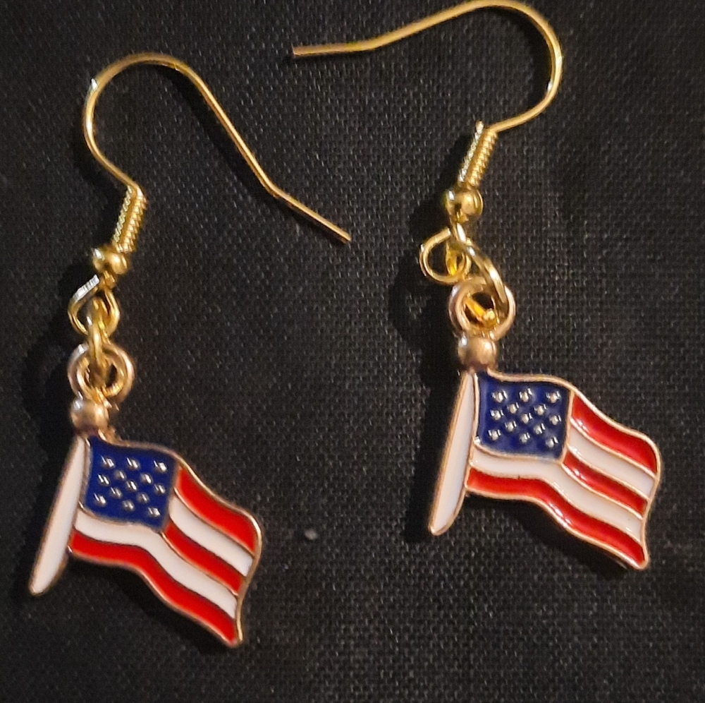 New Flag earrings 4th of July holiday